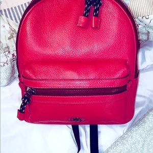 💯 Auth. NWOT Coach NY Medium Vale Charlie Leather Backpack